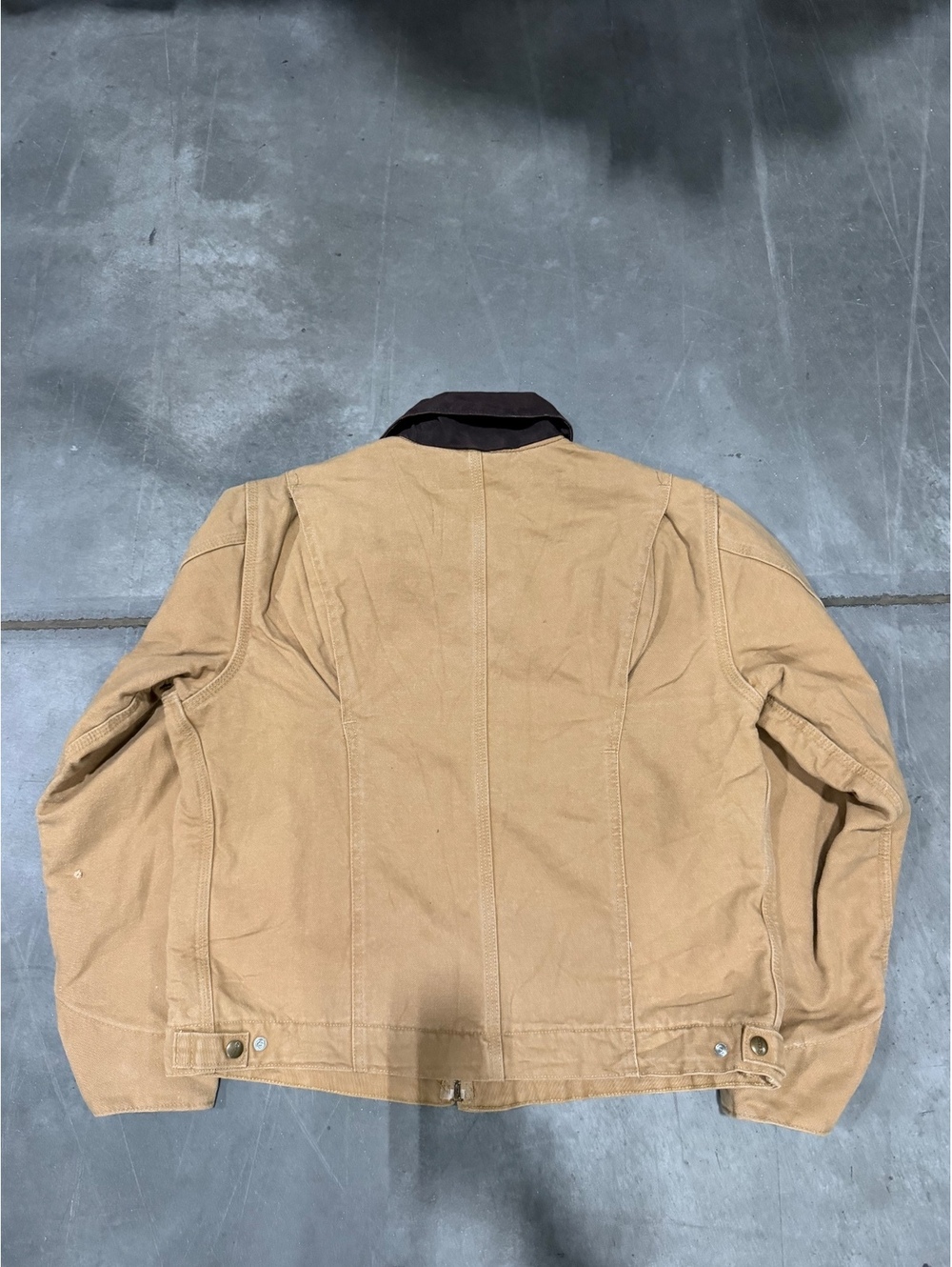 Vintage Carhartt WJ097 CML Women's Detroit Jacket Camel Tan Size Large - Picture 5 of 7